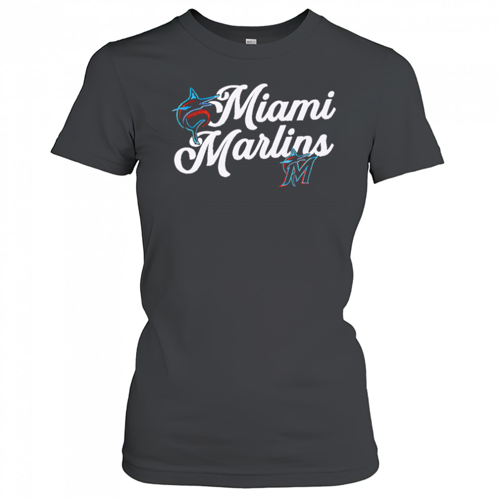 Miami Marlins Black Souvenir shirt Women's T-shirt
