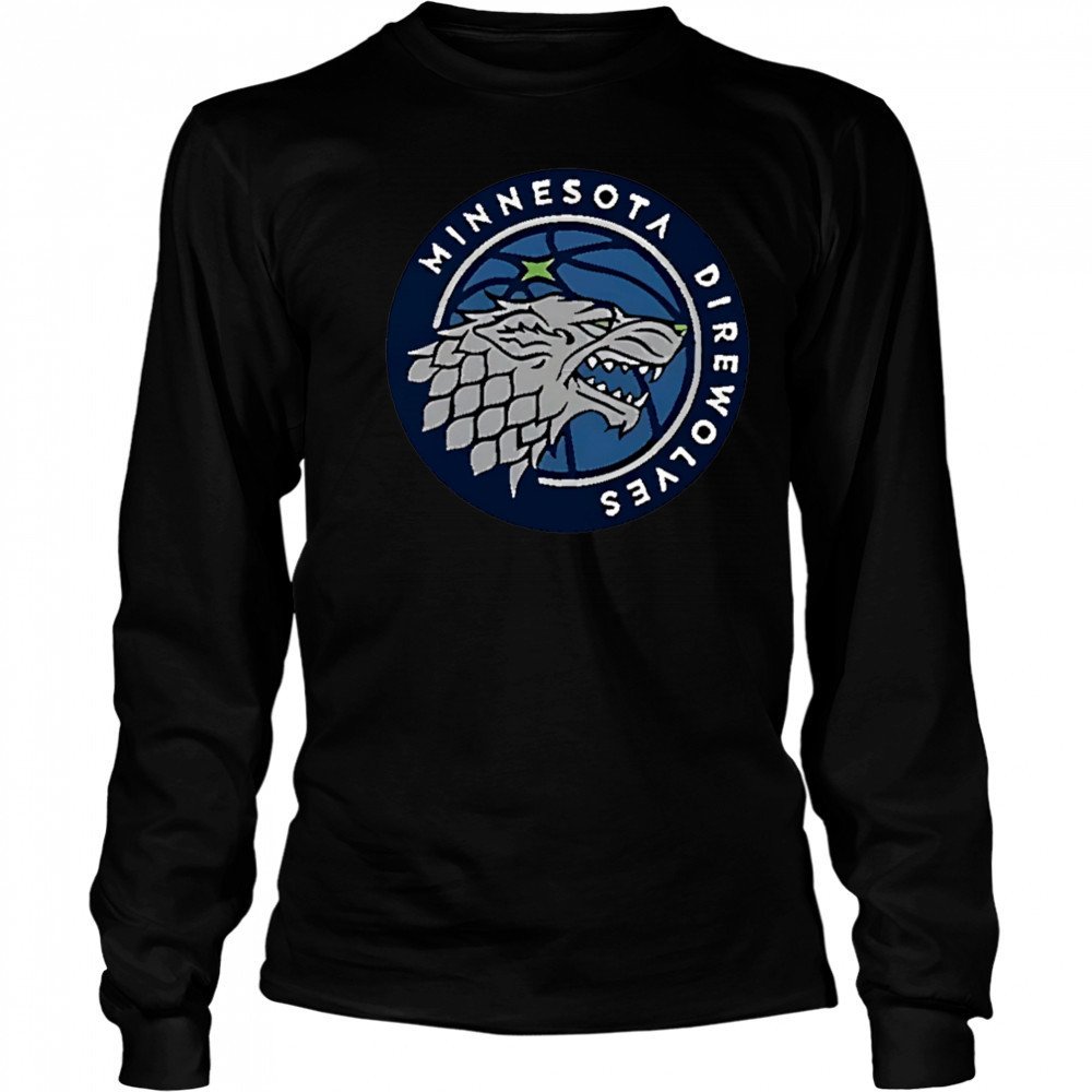 Minnesota Direwolves logo shirt Long Sleeved