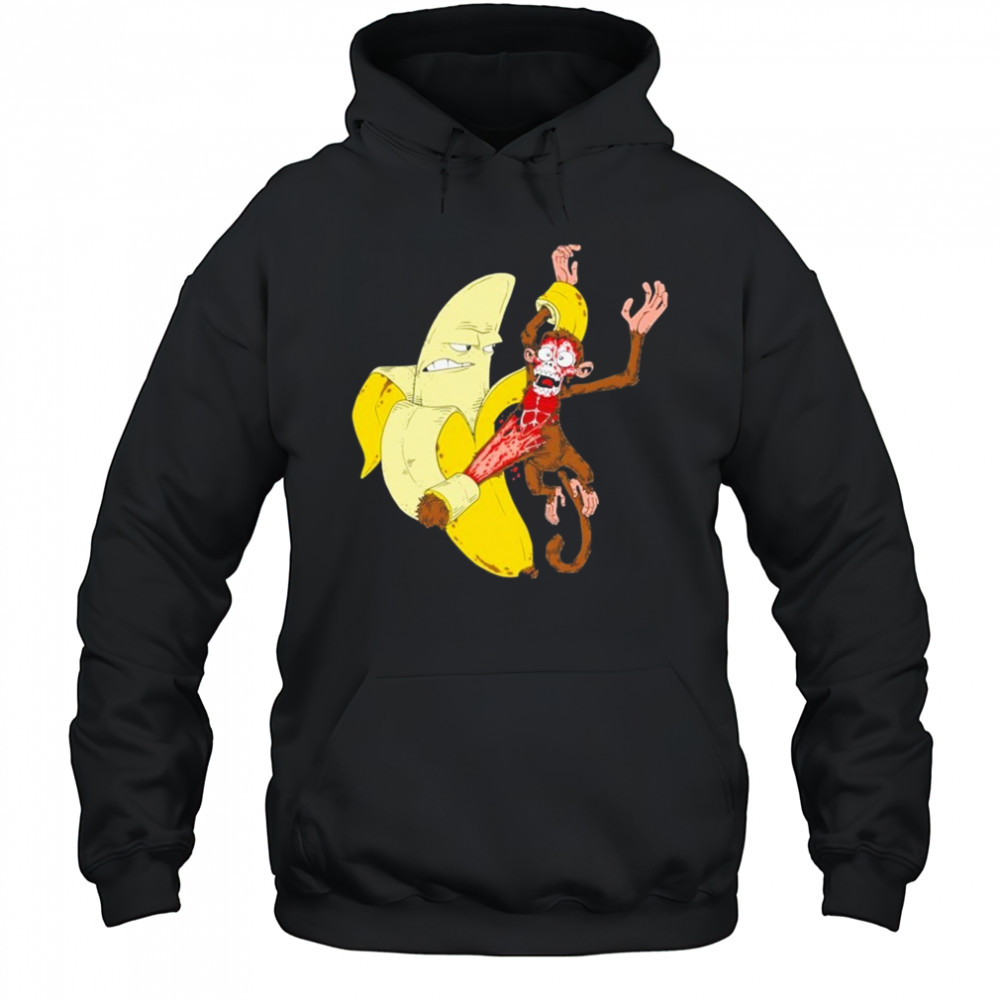 Monkey Peel Banana T-shirt Hoodie