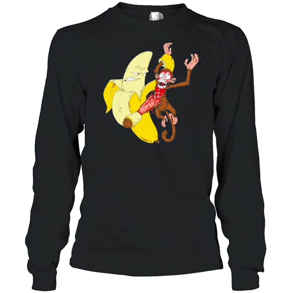 Monkey Peel Banana T-shirt Long Sleeved