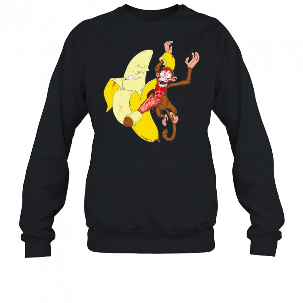 Monkey Peel Banana T-shirt Sweatshirt