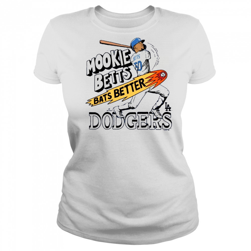 Mookie Betts Los Angeles Dodgers MLB Bats Better Graphic Player t-shirt Women's T-shirt