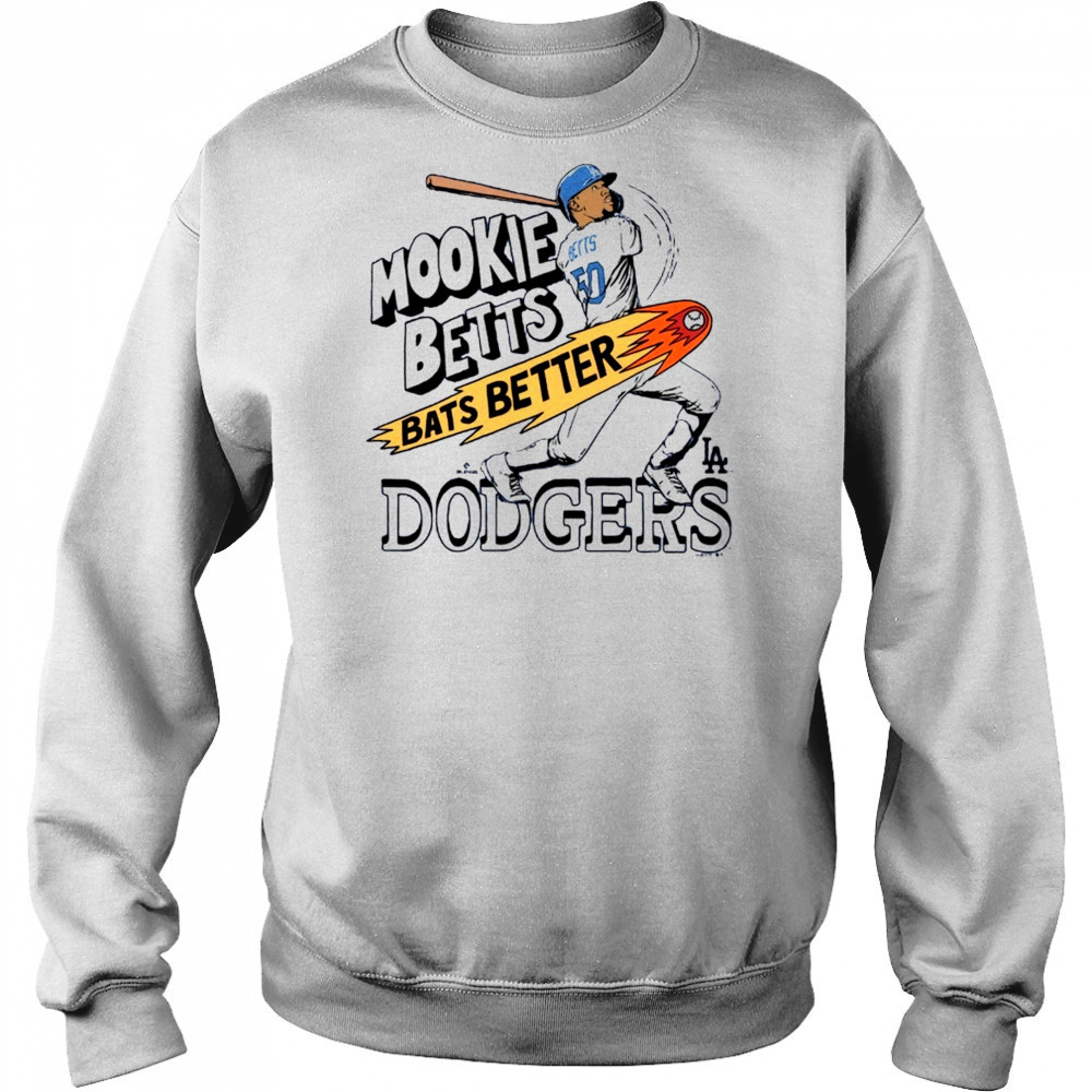 Mookie Betts Los Angeles Dodgers MLB Bats Better Graphic Player t-shirt Hoodie