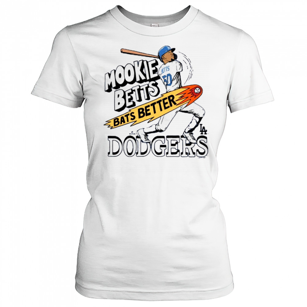 Mookie Betts Los Angeles Dodgers MLB Bats Better Graphic Player t-shirt Women's T-shirt
