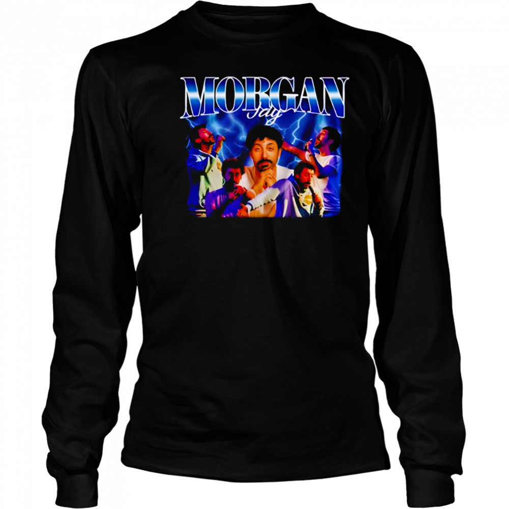 Morgan Jay blue lightning graphic shirt Long Sleeved