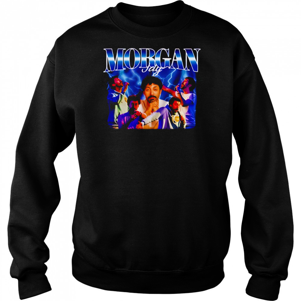 Morgan Jay blue lightning graphic shirt Hoodie