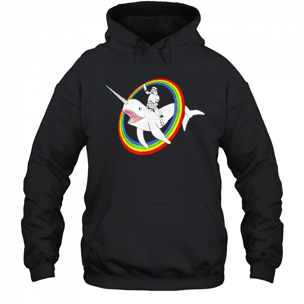 Narwhal Rainbow Stormtrooper shirt Hoodie