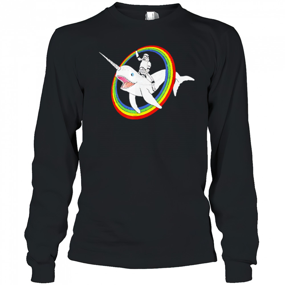 Narwhal Rainbow Stormtrooper shirt Long Sleeved