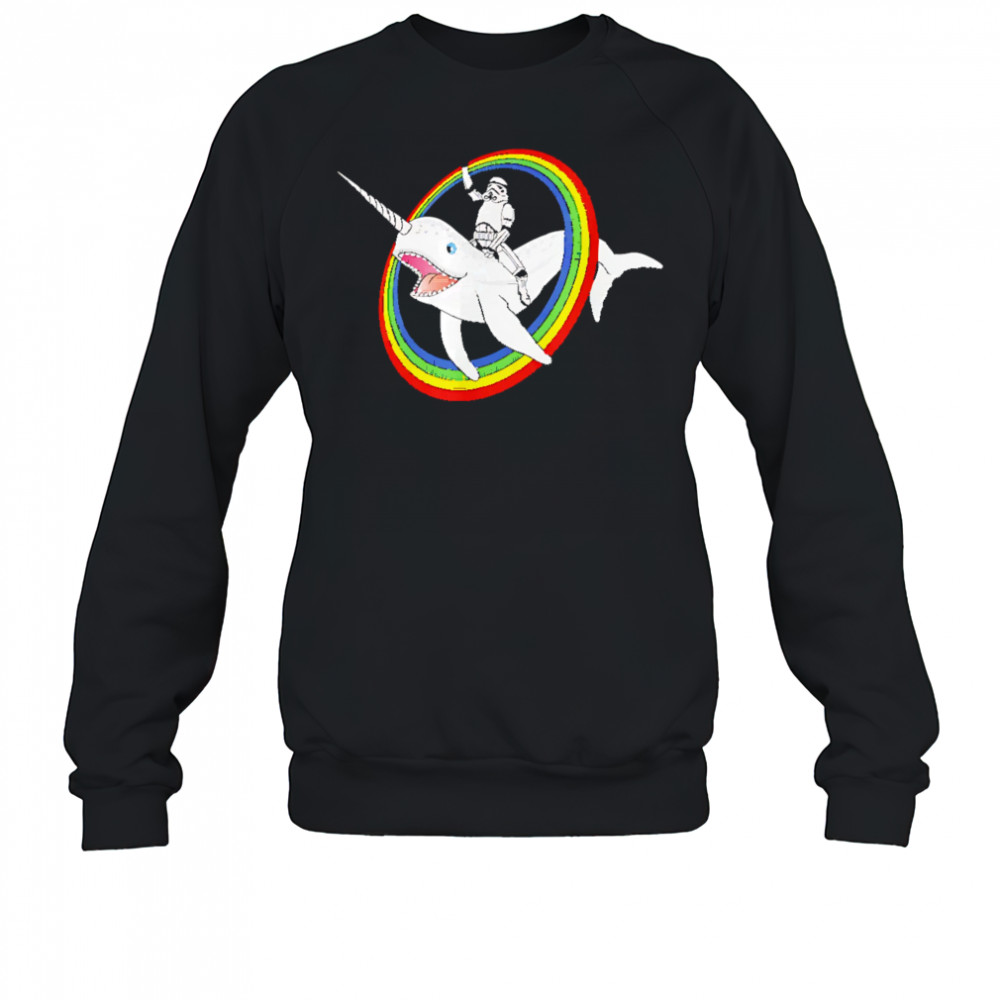 Narwhal Rainbow Stormtrooper shirt Sweatshirt