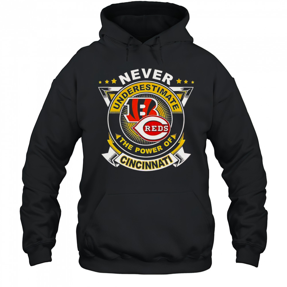 Never Underestimate The Power Of Cincinnati Sports T-Shirt Hoodie
