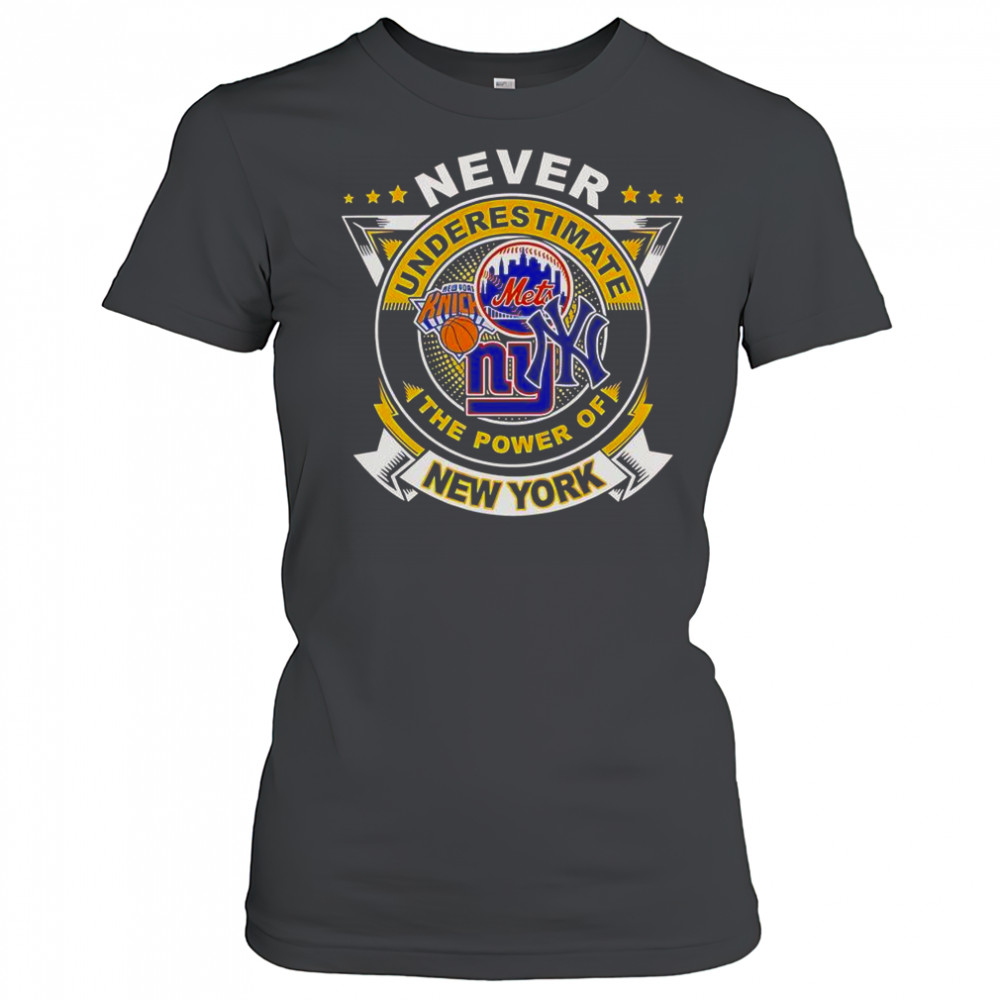 Never Underestimate The Power Of New York Sports T-Shirt Women's T-shirt