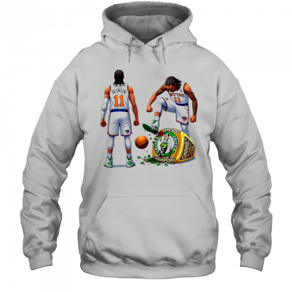 New York Knicks trample Boston Celtics NBA Playoffs 2025 shirt Hoodie