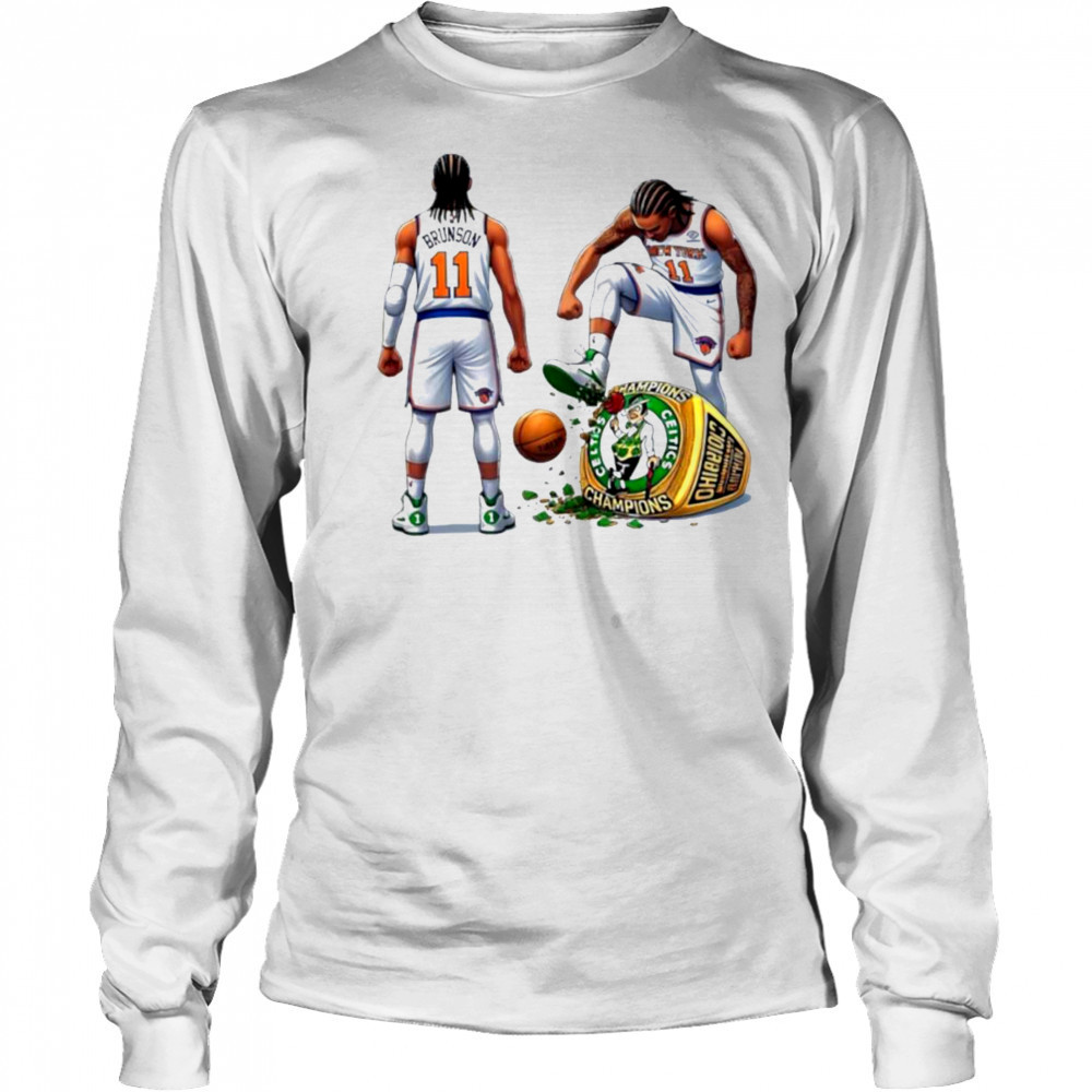 New York Knicks trample Boston Celtics NBA Playoffs 2025 shirt Long Sleeved