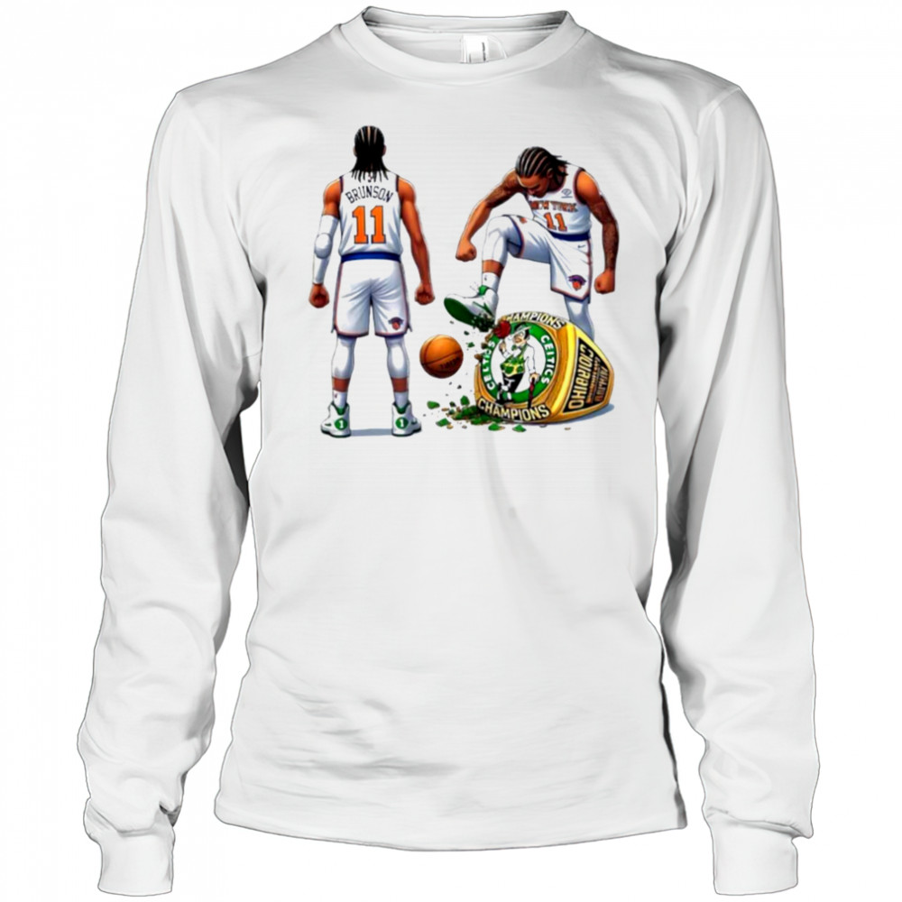 New York Knicks trample Boston Celtics NBA Playoffs 2025 shirt Long Sleeved