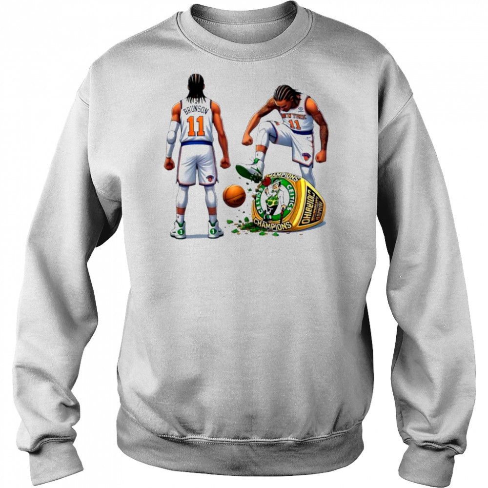 New York Knicks trample Boston Celtics NBA Playoffs 2025 shirt Hoodie