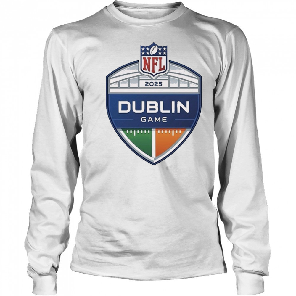NFL Dublin Game In 2025 Logo t-shirt Long Sleeved