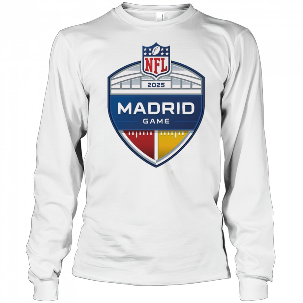 NFL Madrid Game In 2025 Logo t-shirt Long Sleeved