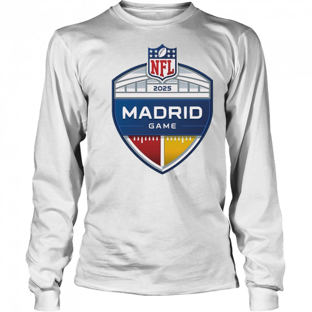 NFL Madrid Game In 2025 Logo t-shirt Long Sleeved