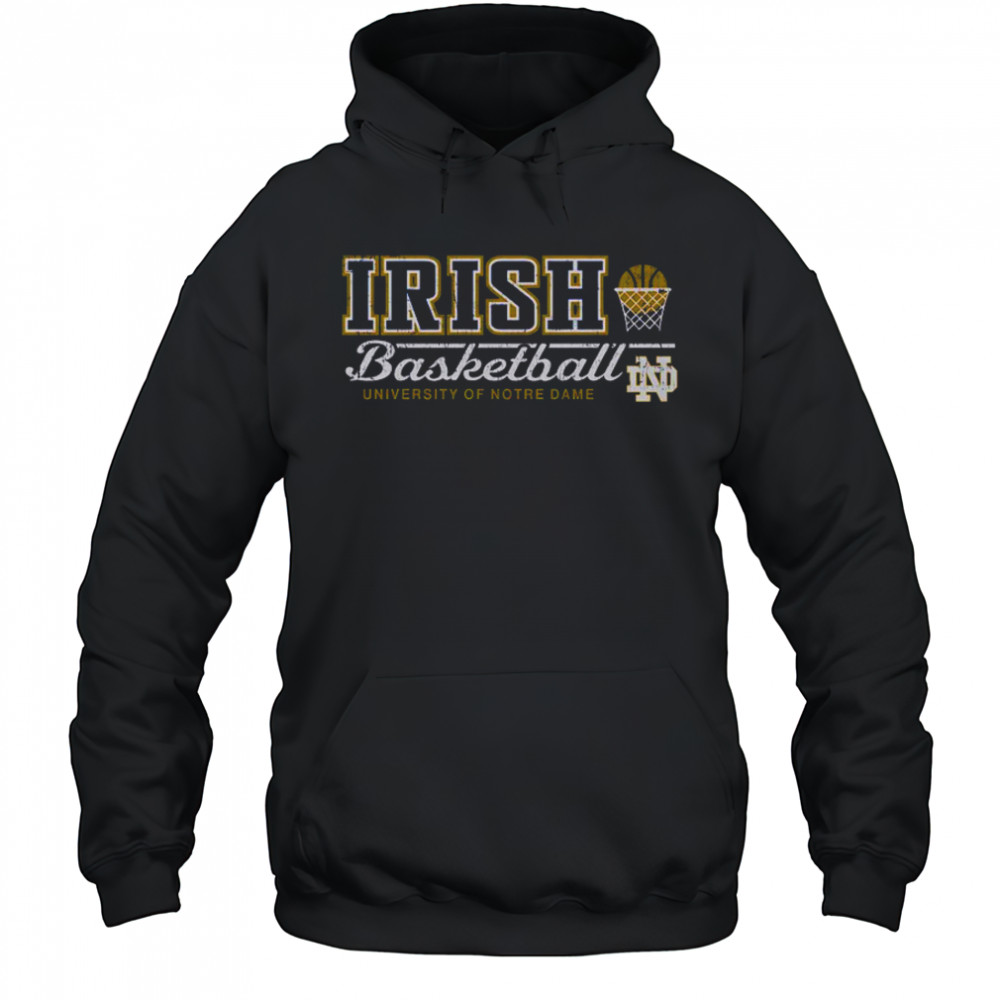 Notre Dame Fighting Irish Vintage Basketball T-Shirt Hoodie