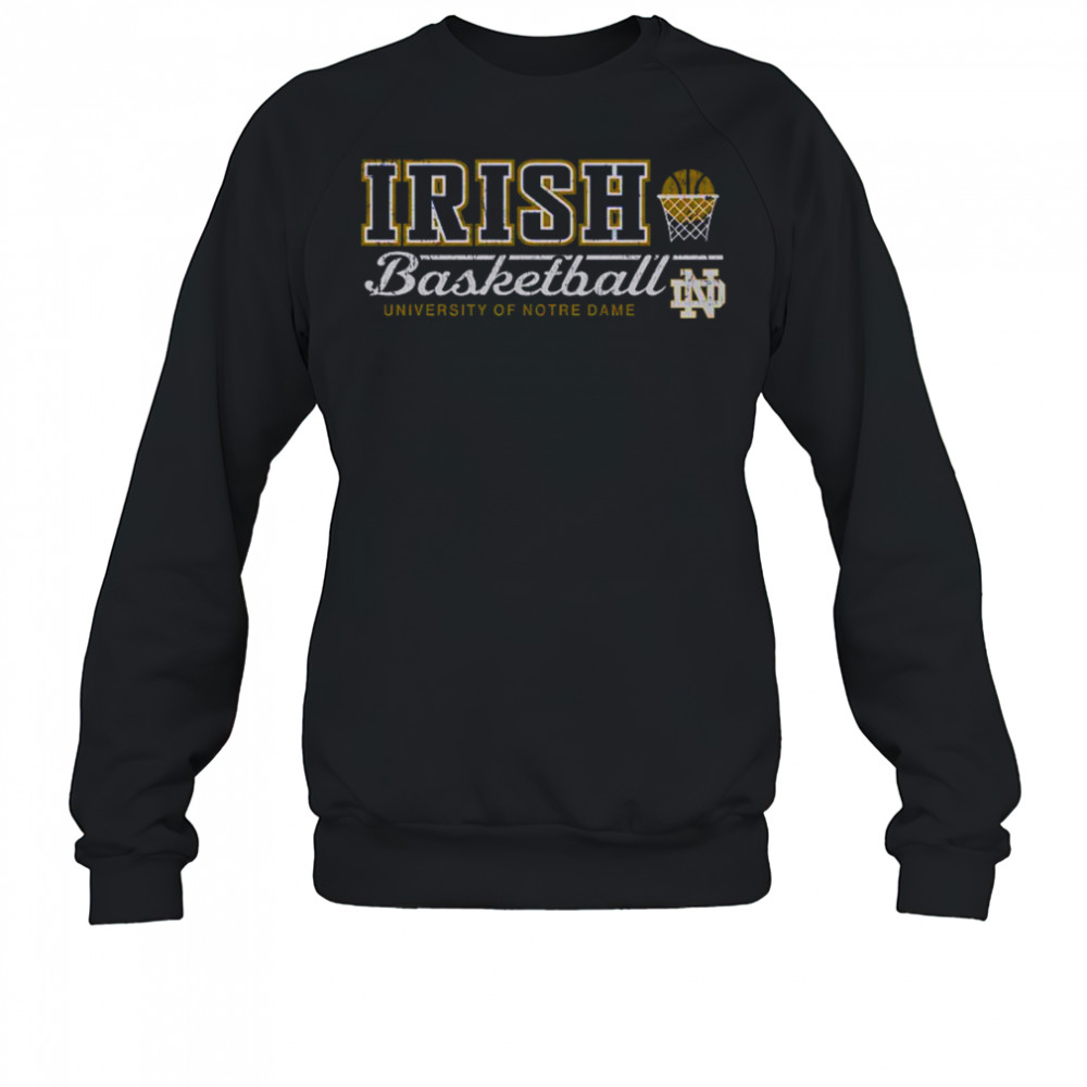 Notre Dame Fighting Irish Vintage Basketball T-Shirt Sweatshirt