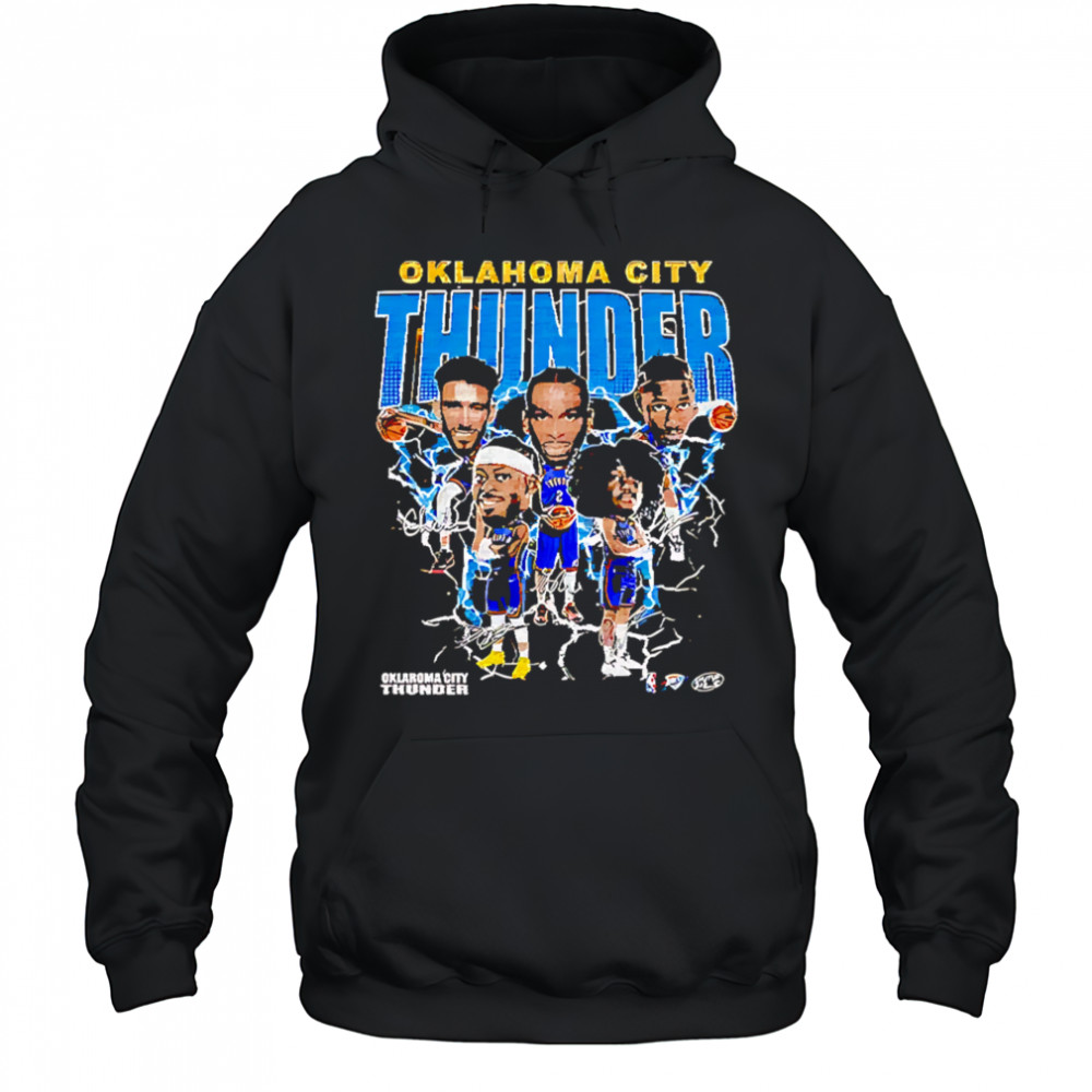 Oklahoma City Thunder team players bighead retro shirt Hoodie