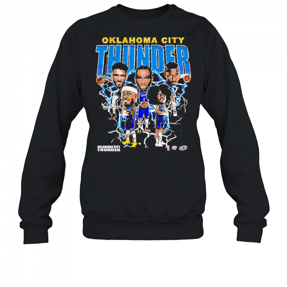 Oklahoma City Thunder team players bighead retro shirt Sweatshirt
