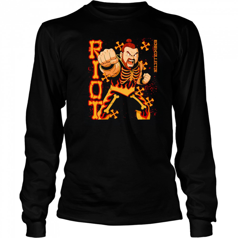 Paul Riot BoneXCollector cartoon shirt Long Sleeved