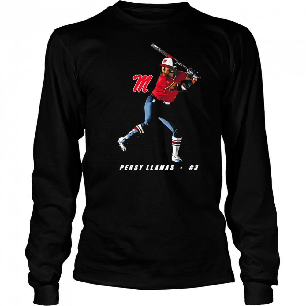 Persy Llamas Ole Miss portrait shirt Long Sleeved