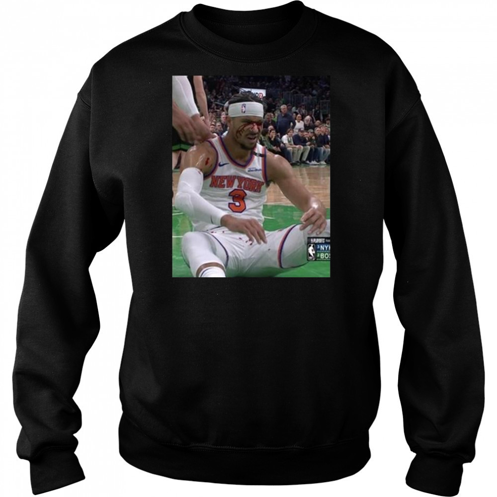 Photos Of Josh Hart After Getting Elbowed In The Face New York Knicks t-shirt Hoodie