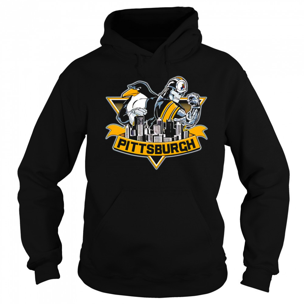 Pittsburgh hockey and football mascot shirt Sweatshirt