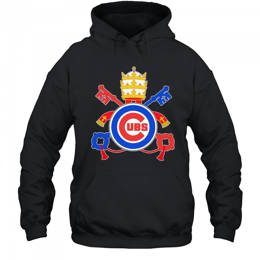 Pope Leo XIV Chicago Cubs logo shirt Hoodie