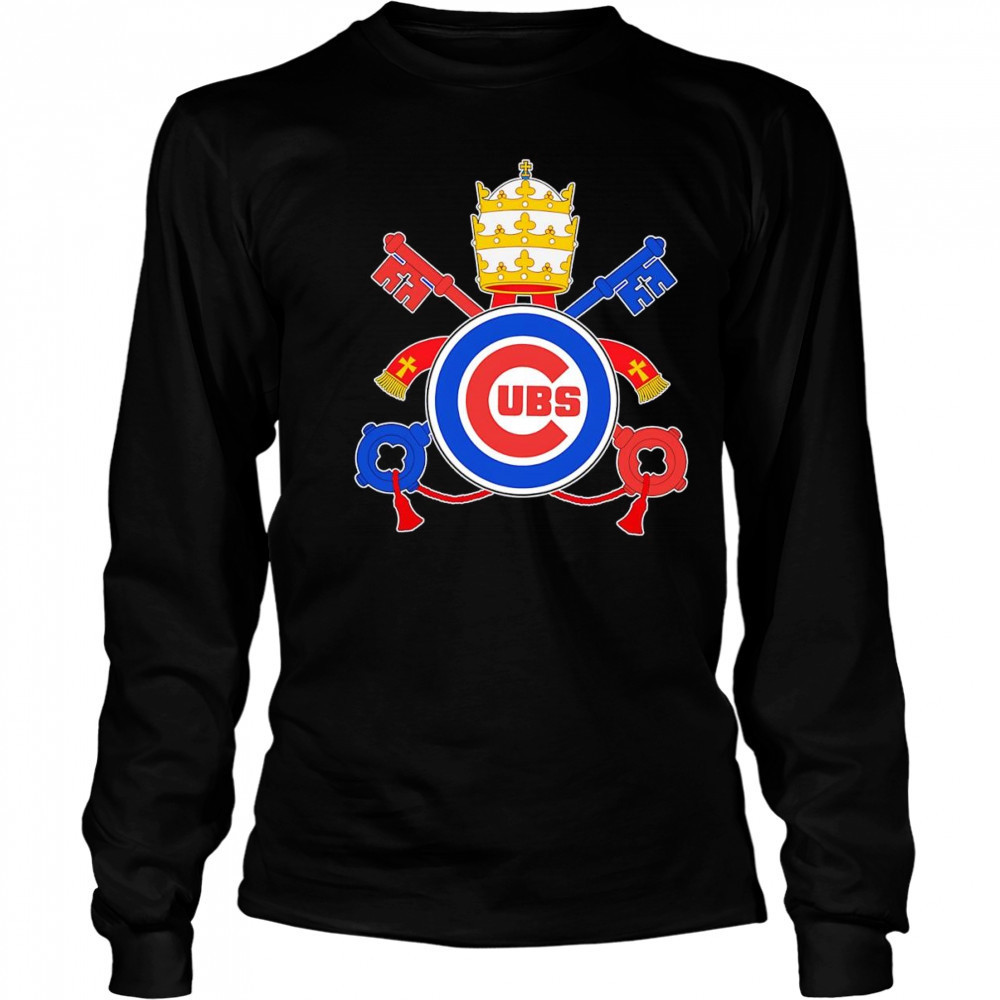 Pope Leo XIV Chicago Cubs logo shirt Long Sleeved