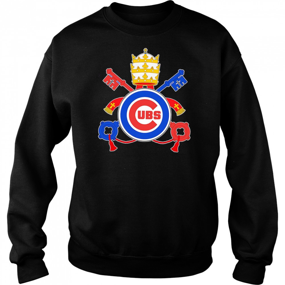 Pope Leo XIV Chicago Cubs logo shirt Hoodie