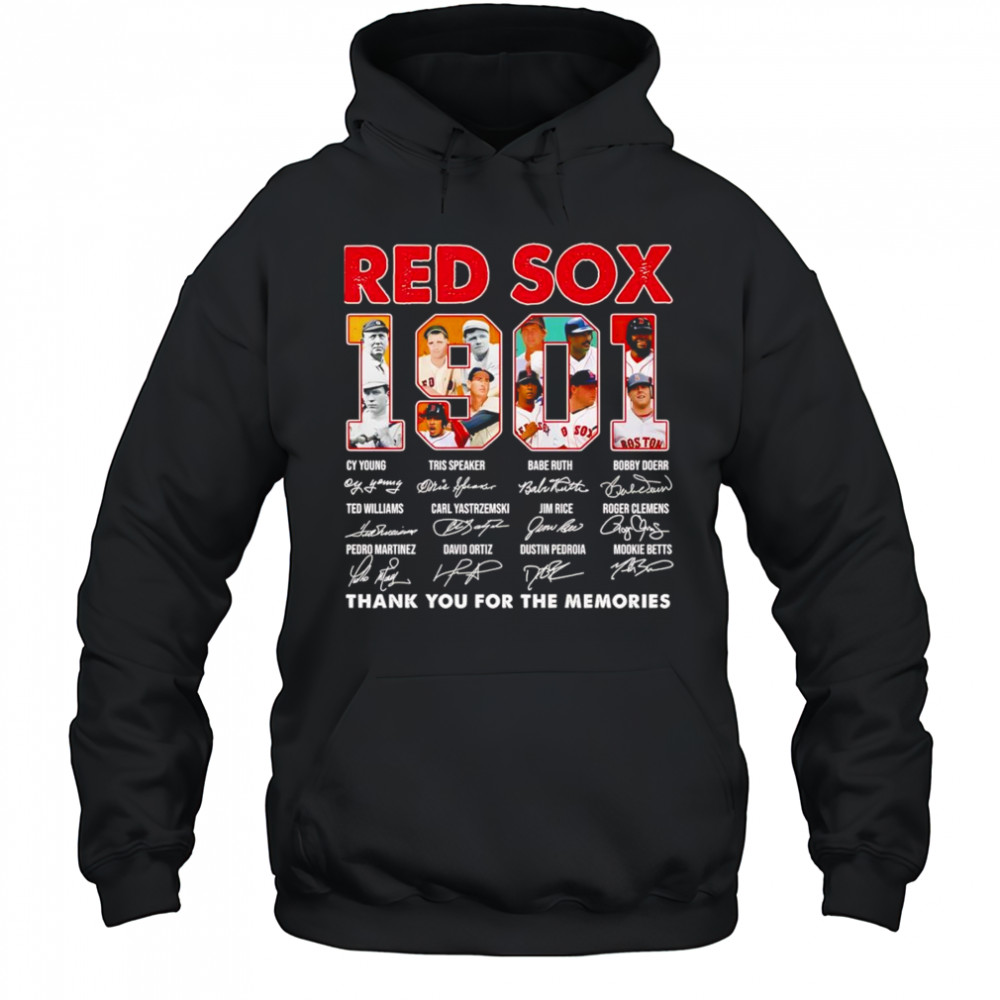 Red Sox 1901 thank you for the memories shirt Hoodie
