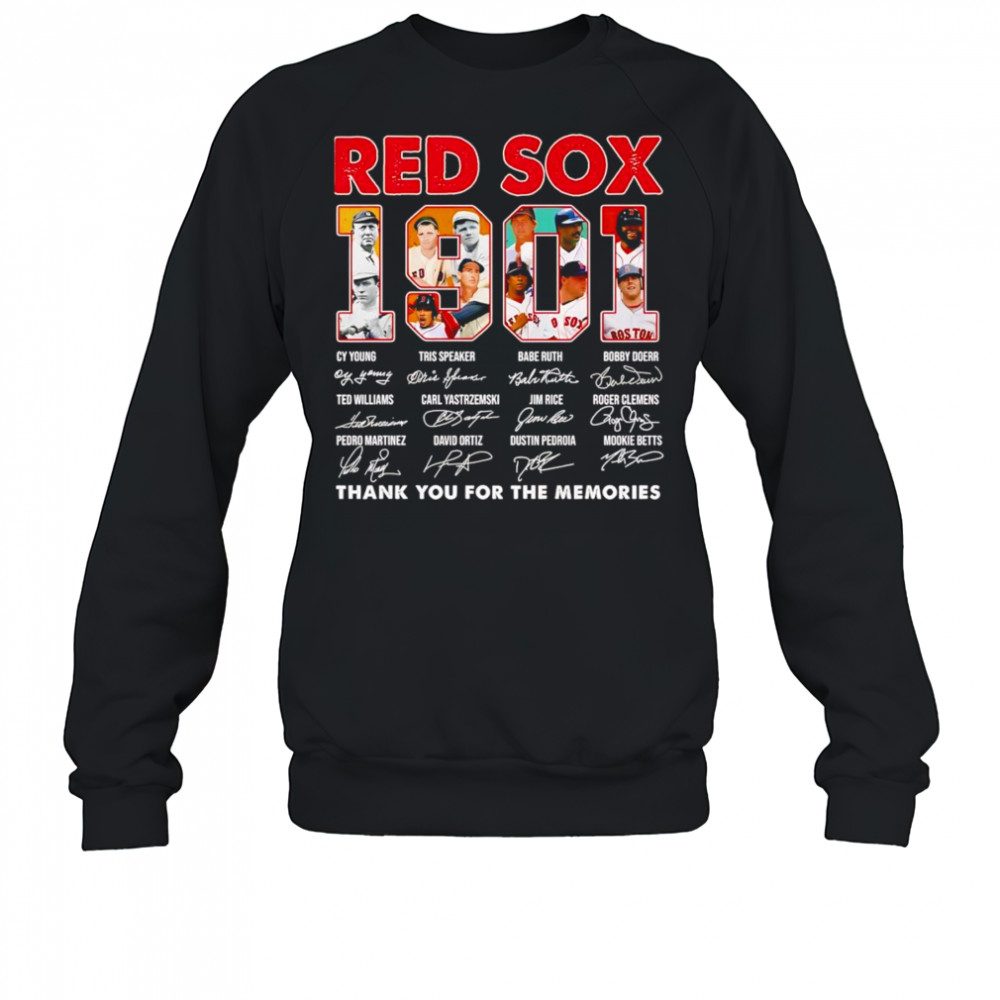 Red Sox 1901 thank you for the memories shirt Sweatshirt