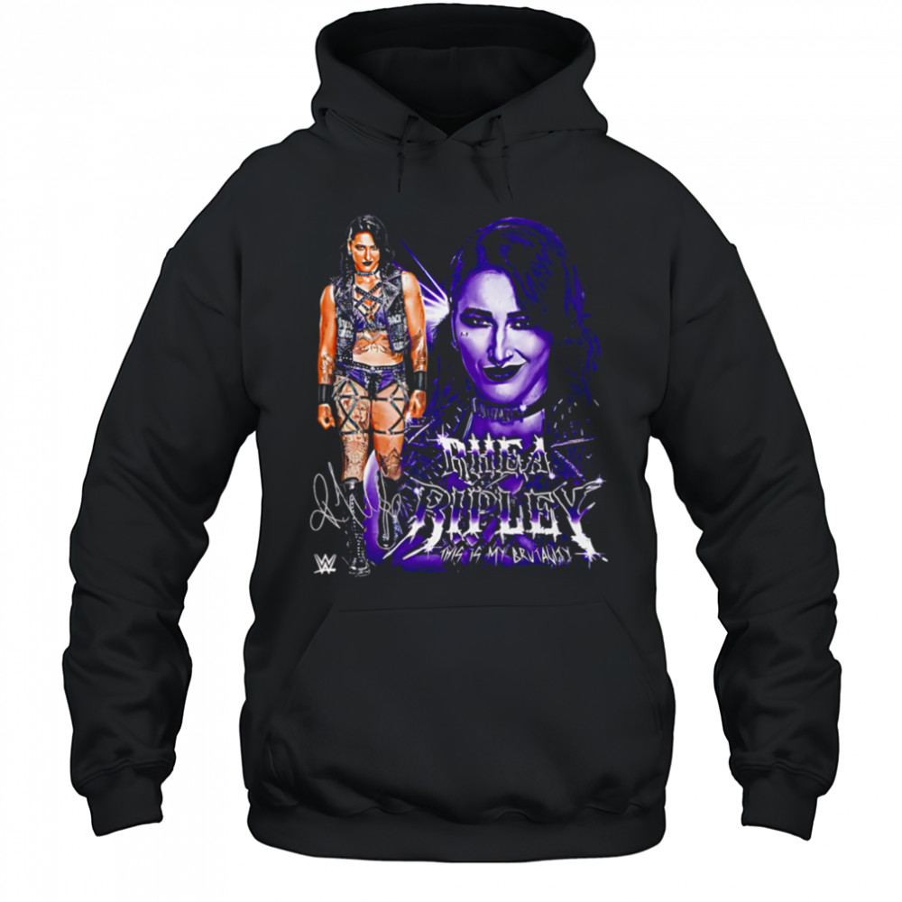 Rhea Ripley this is my brutality vintage shirt Hoodie