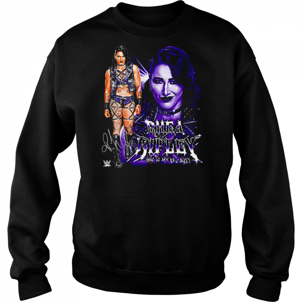 Rhea Ripley this is my brutality vintage shirt Hoodie