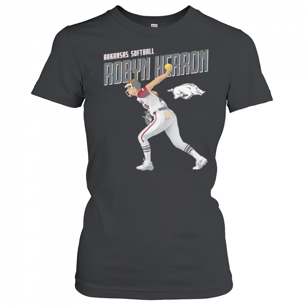 Robyn Herron Arkansas softball cartoon shirt Women's T-shirt