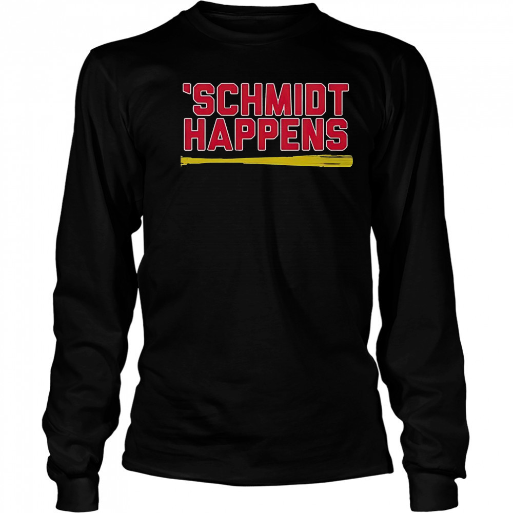 Schmidt Happens Paul Goldschmidt St. Louis Cardinals T-Shirt Long Sleeved