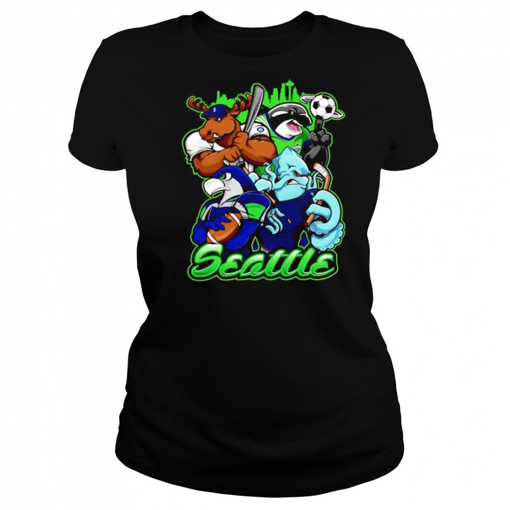 Seattle sports mascots shirt Women's T-shirt