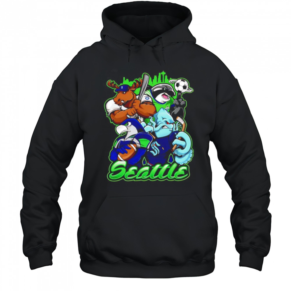 Seattle sports mascots shirt Hoodie