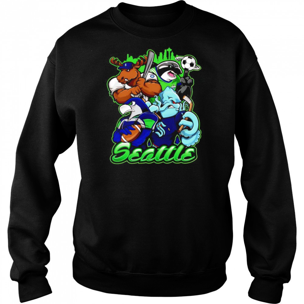 Seattle sports mascots shirt Hoodie