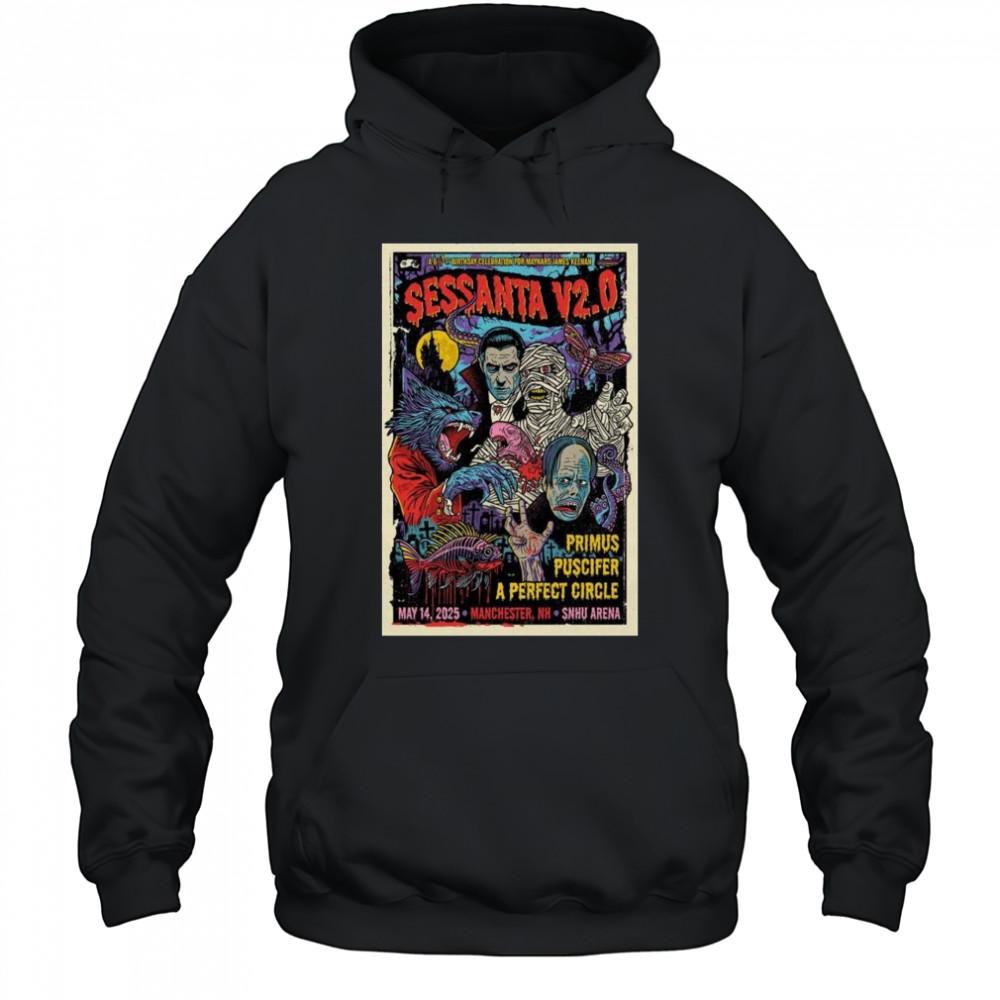 Sessanta V2.0 SNHU Arena Manchester, NH May 14 2025 Tour t-shirt Hoodie