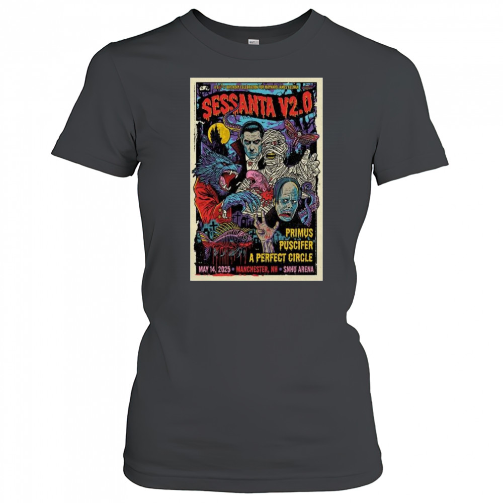 Sessanta V2.0 SNHU Arena Manchester, NH May 14 2025 Tour t-shirt Women's T-shirt