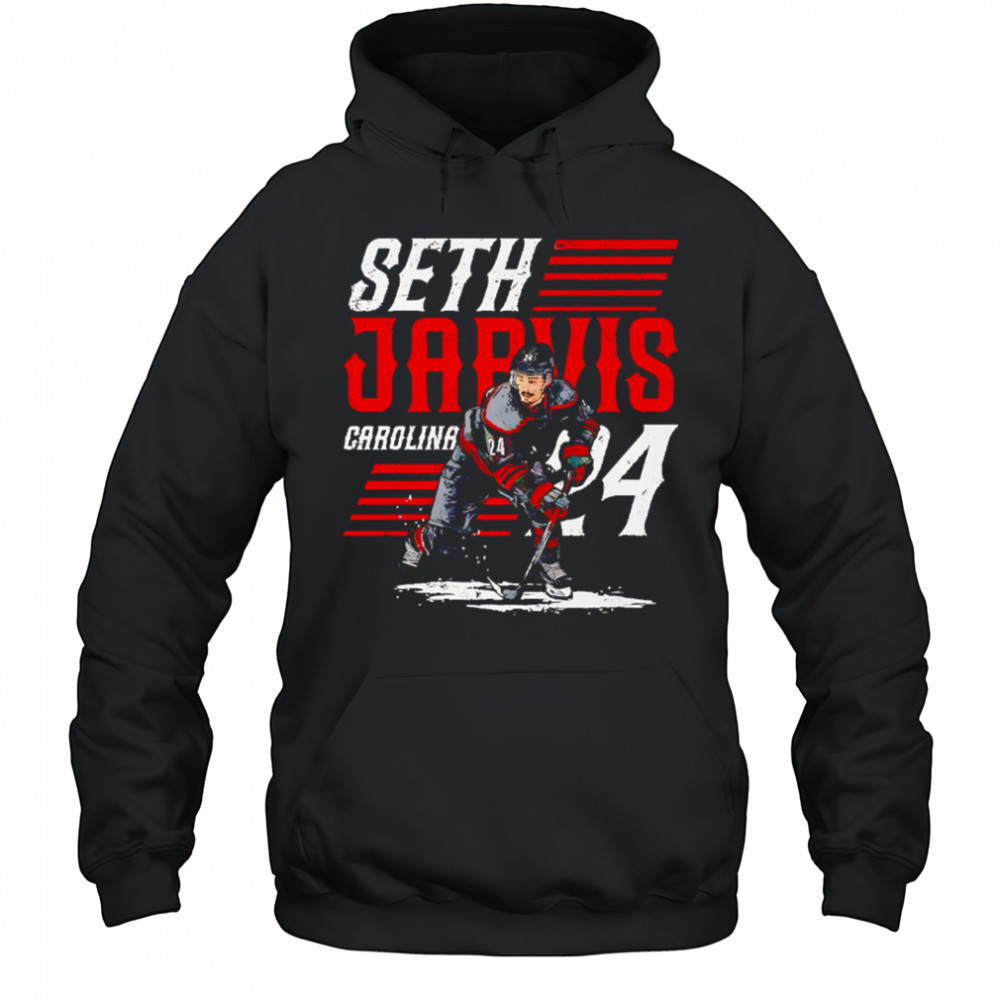 Seth Jarvis wearing the freddie 500 shirt Hoodie