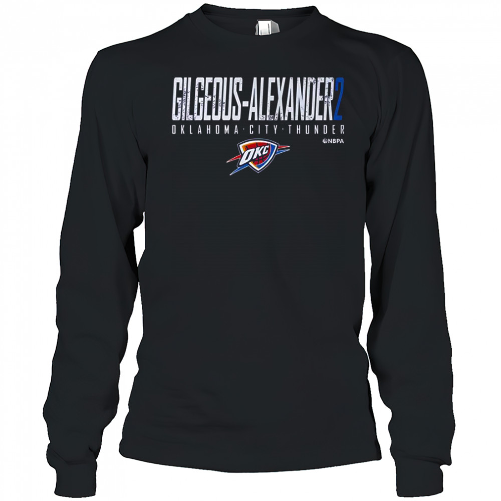Shai Gilgeous Alexander Oklahoma City Thunder T-Shirt Long Sleeved
