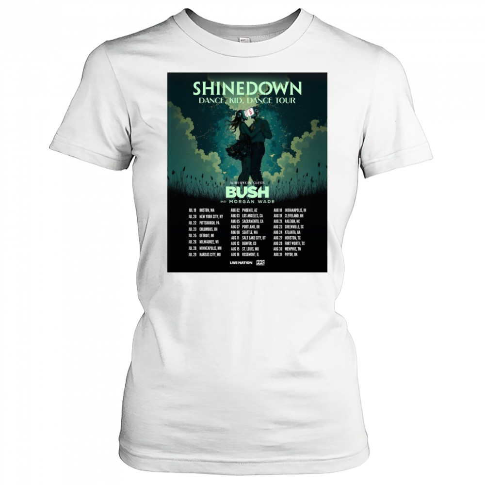 Shinedown Dance Kid Dance Tour With Special Guests Bush And Morgan Wade July – August 2025 Poster t-shirt Women's T-shirt