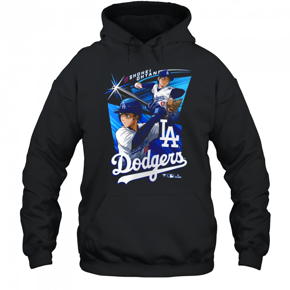 Shohei Ohtani 17 Los Angeles Dodgers MLB Anime Player t-shirt Hoodie
