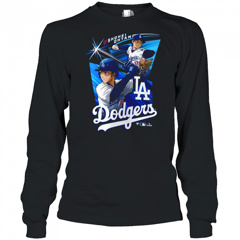 Shohei Ohtani 17 Los Angeles Dodgers MLB Anime Player t-shirt Long Sleeved