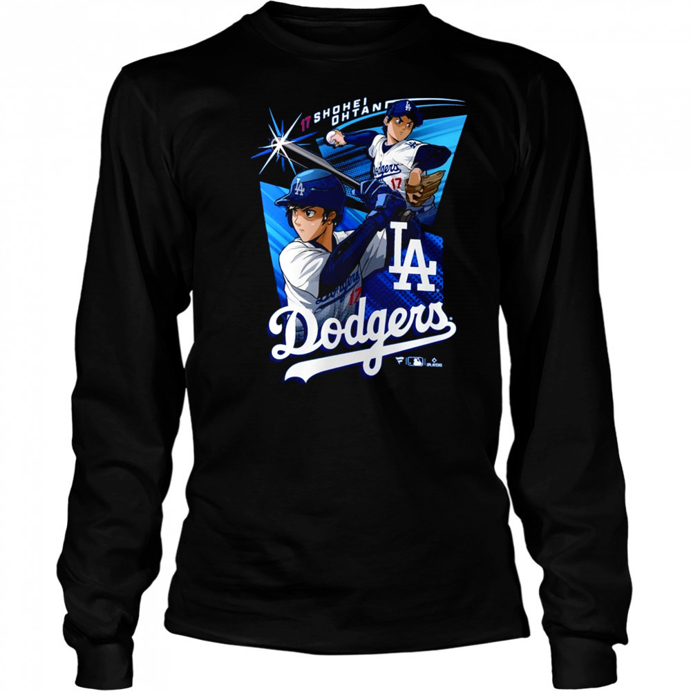 Shohei Ohtani 17 Los Angeles Dodgers MLB Anime Player t-shirt Long Sleeved